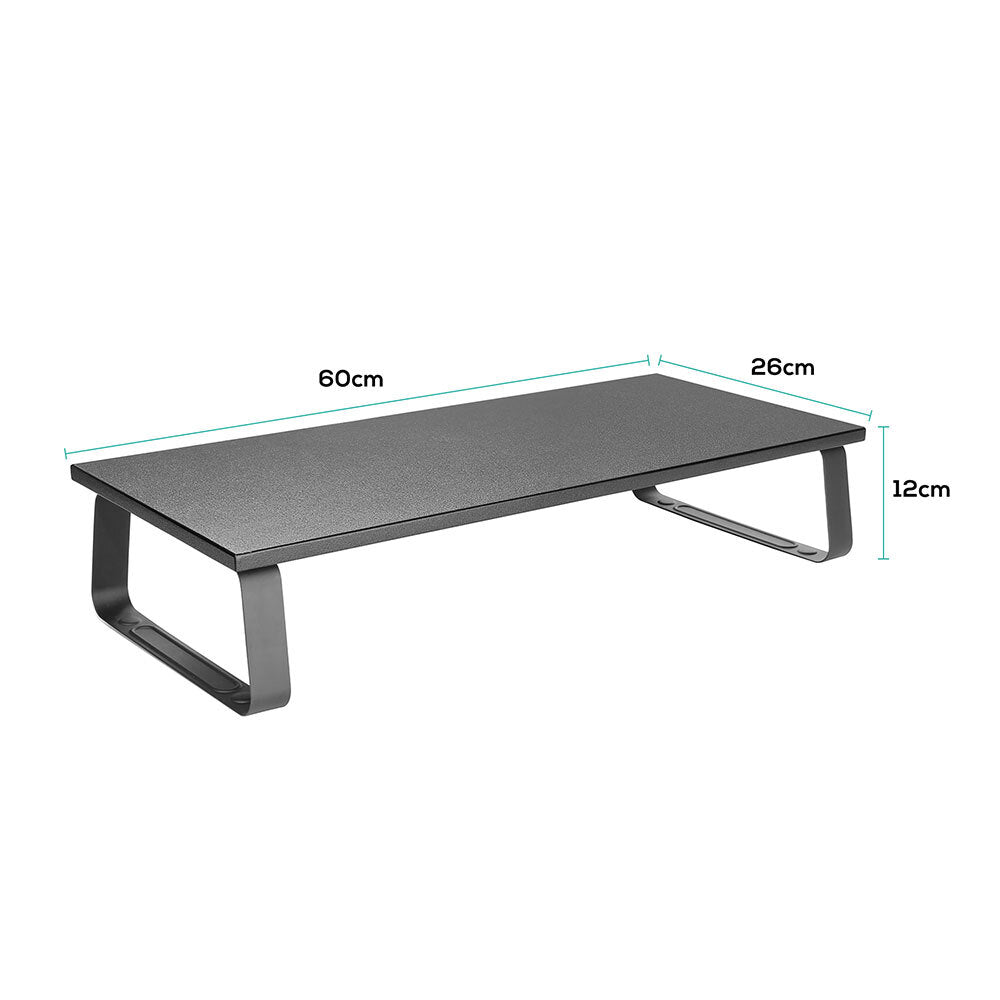 Activiva Monitor Stand Riser - Adjustable Ergonomic Laptop & Computer Screen Stand with Cable Management (Black) - Perfect for Home Office, Gaming Setup & Workspace Organization