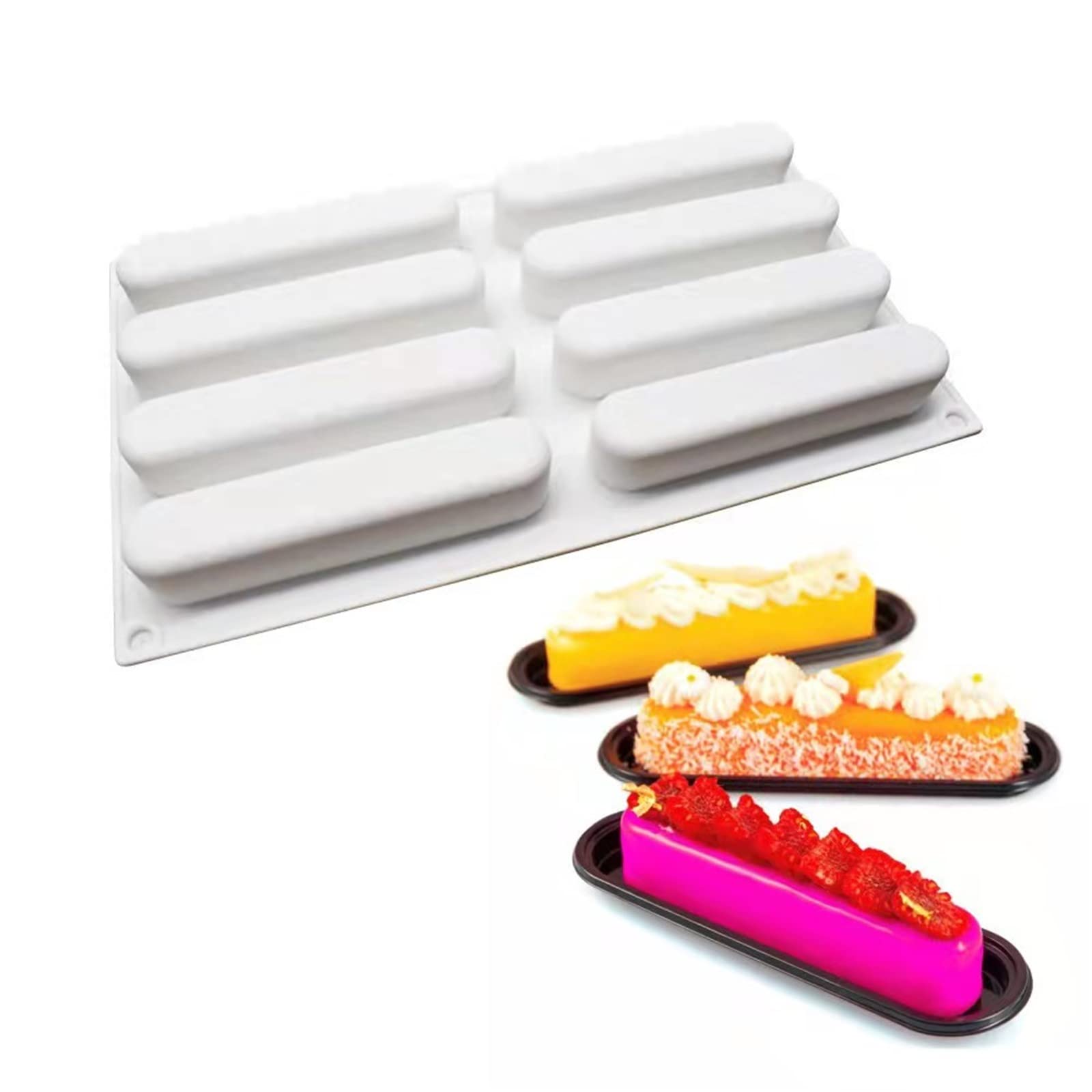 Premium Silicone Molds for Mousse Cake - 3D Chocolate Molds for Pastry, Truffle, Pudding & Jelly - 6-Cavity Ice Cube Mold for Professional Baking & Home Dessert Making - Perfect for Parties, Weddings & Holiday Treats