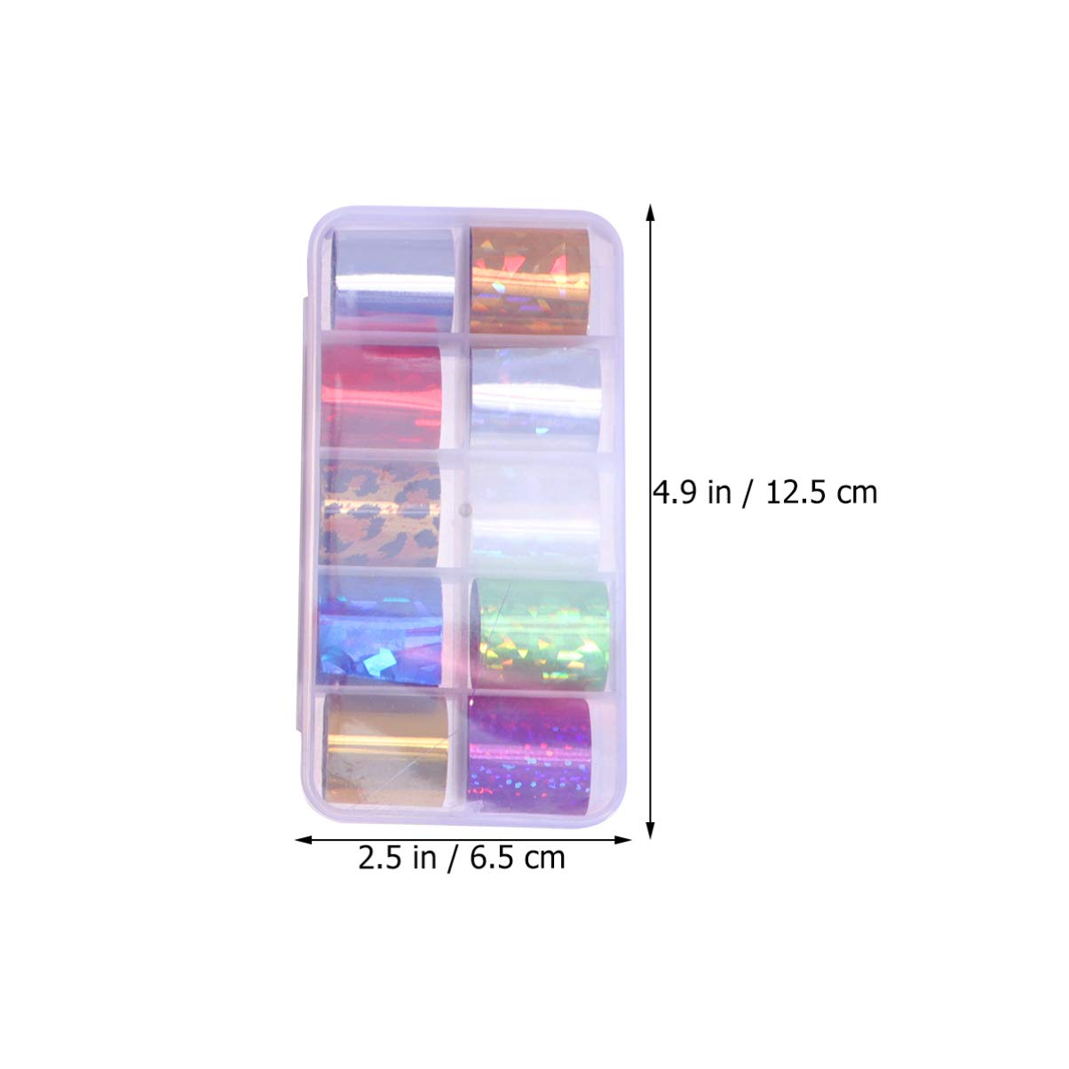 EXCLUZO 4 Set Holographic Nail Art Glitter Stickers - Colorful Starry Sequins & Sparkle Decals for DIY Nail Designs | Perfect for Manicures, Parties, and Special Occasions