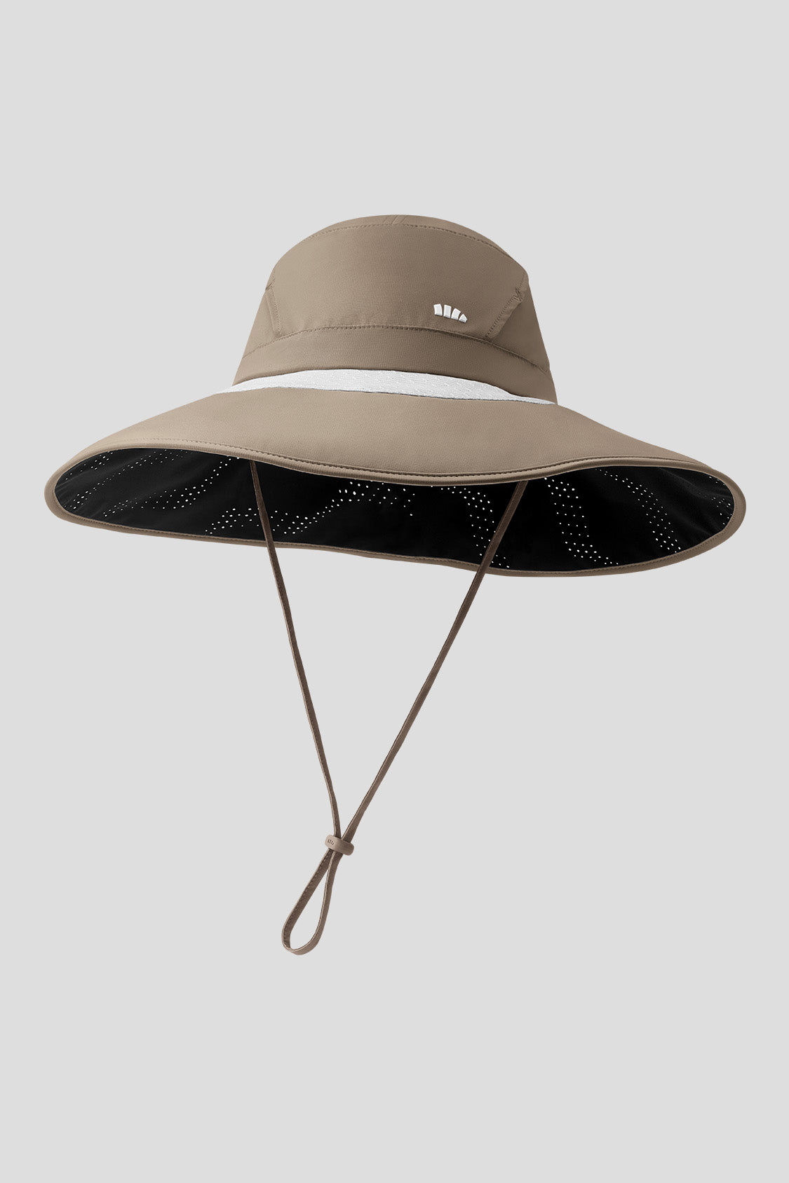 Halo Women's Hydrogen Silver Black UPF 2000+ Sun Hat - Wide Brim UV Protection for Beach, Hiking & Outdoor Activities