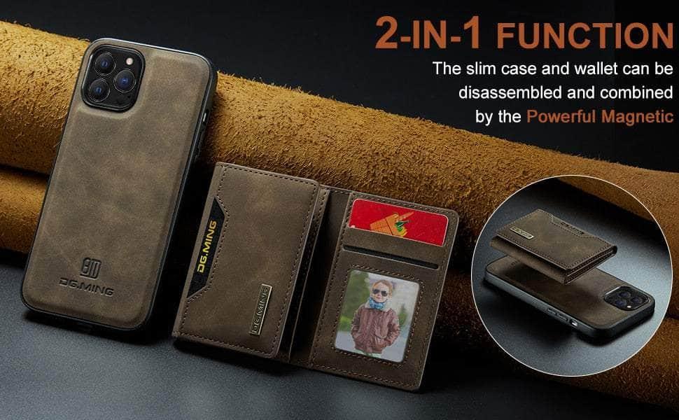 iPhone 15 Magnetic Wallet Case with Split Body Design - Slim Protective Cover for Cards & Cash | Perfect for Everyday Use, Travel and Hands-Free Convenience