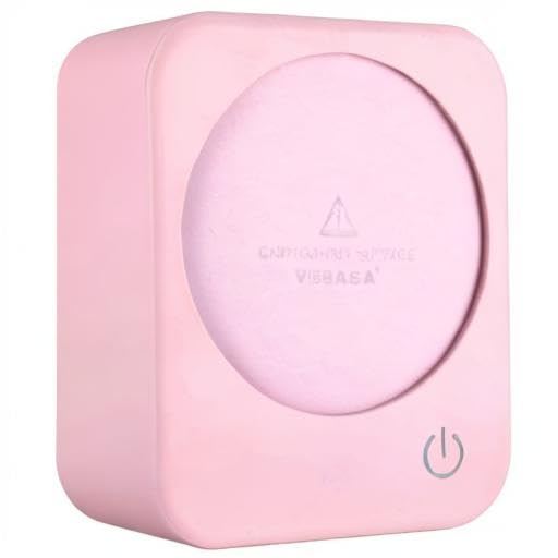 VOBAGA Electric Coffee Mug Warmer with Auto Shut-Off - 3 Temperature Settings for Coffee, Tea, Milk & Hot Drinks - Perfect for Office, Home & Desk Use - Ideal Gift (Pink, No Cup Included) - Keep Beverages Warm While Working, Reading or Relaxing