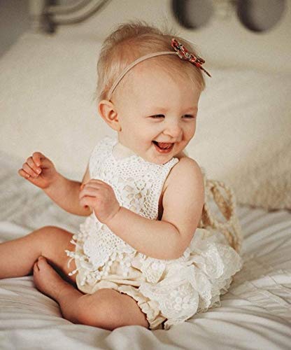 Hnyenmcko Newborn Baby Girl Lace Romper Dress - Ruffle Sleeveless Backless Tassel Jumpsuit for Summer Outfits | Perfect for Photoshoots, Parties & Special Occasions