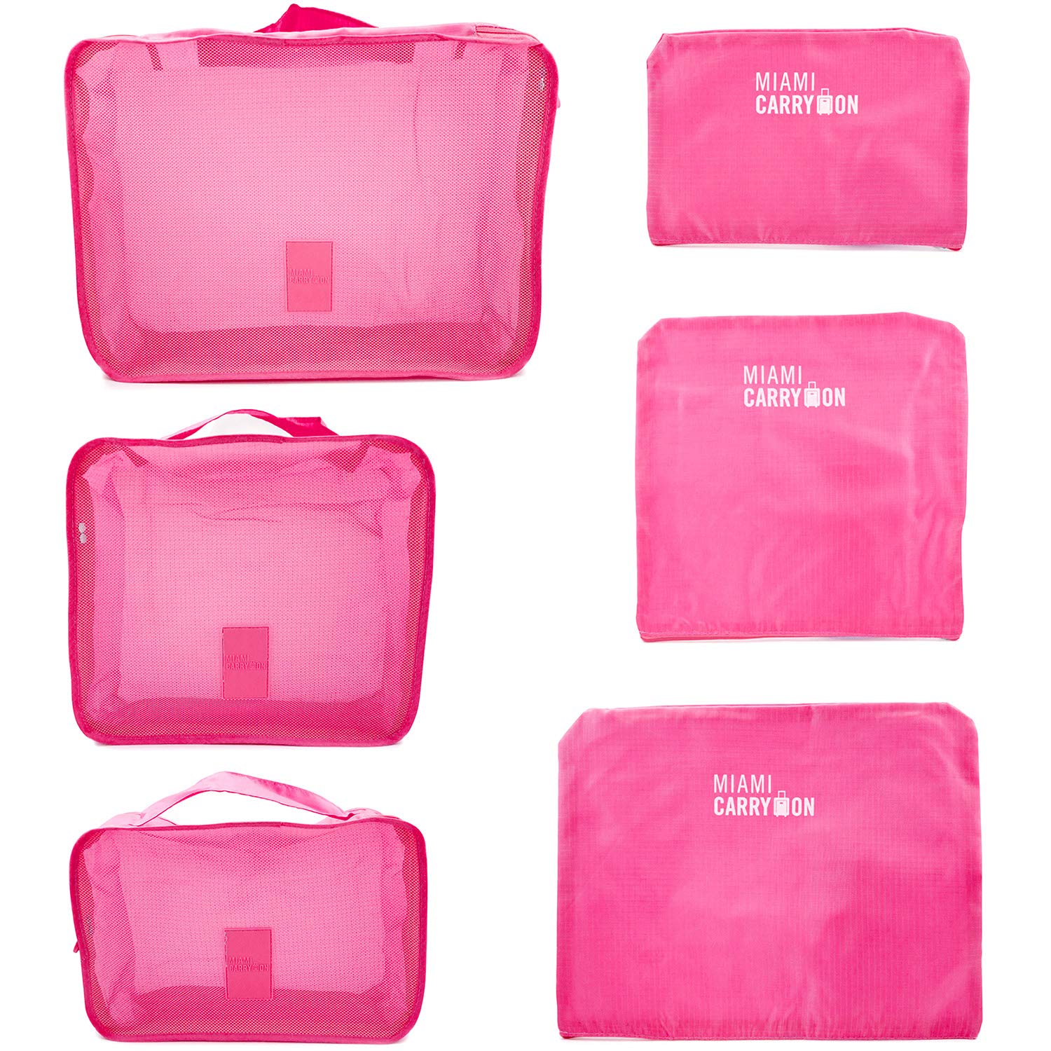 12-Piece Packing Cubes Set for Travel - Pink Luggage Organizer for Suitcases | Perfect for Business Trips, Vacations & Weekend Getaways