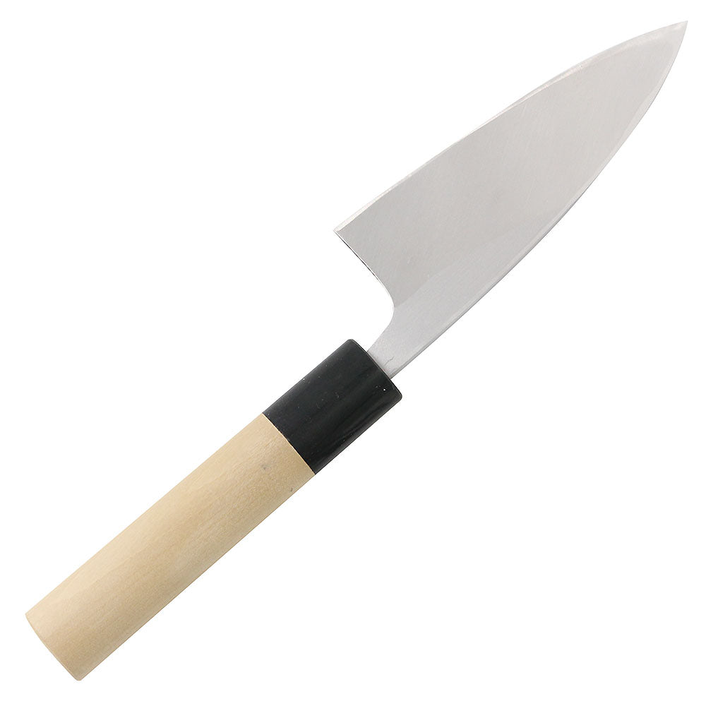 Masamoto Hongasumi Gyokuhaku High-Carbon Steel Deba Knife - Professional Japanese Kitchen Knife for Sushi, Fish Filleting & Meat Cutting