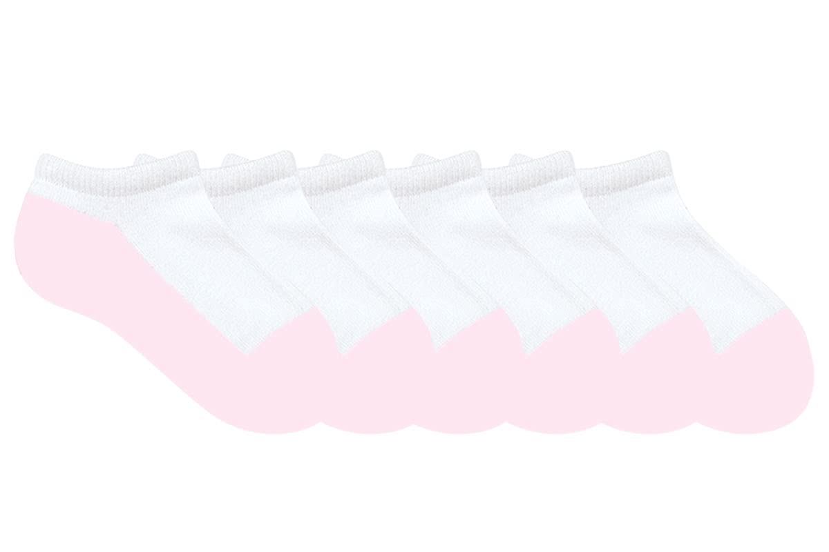 Jefferies Women's Low Cut Half Cushion Seamless Athletic Socks - 6 Pair Pack - Breathable & Comfortable for Running, Gym, Yoga & Everyday Wear
