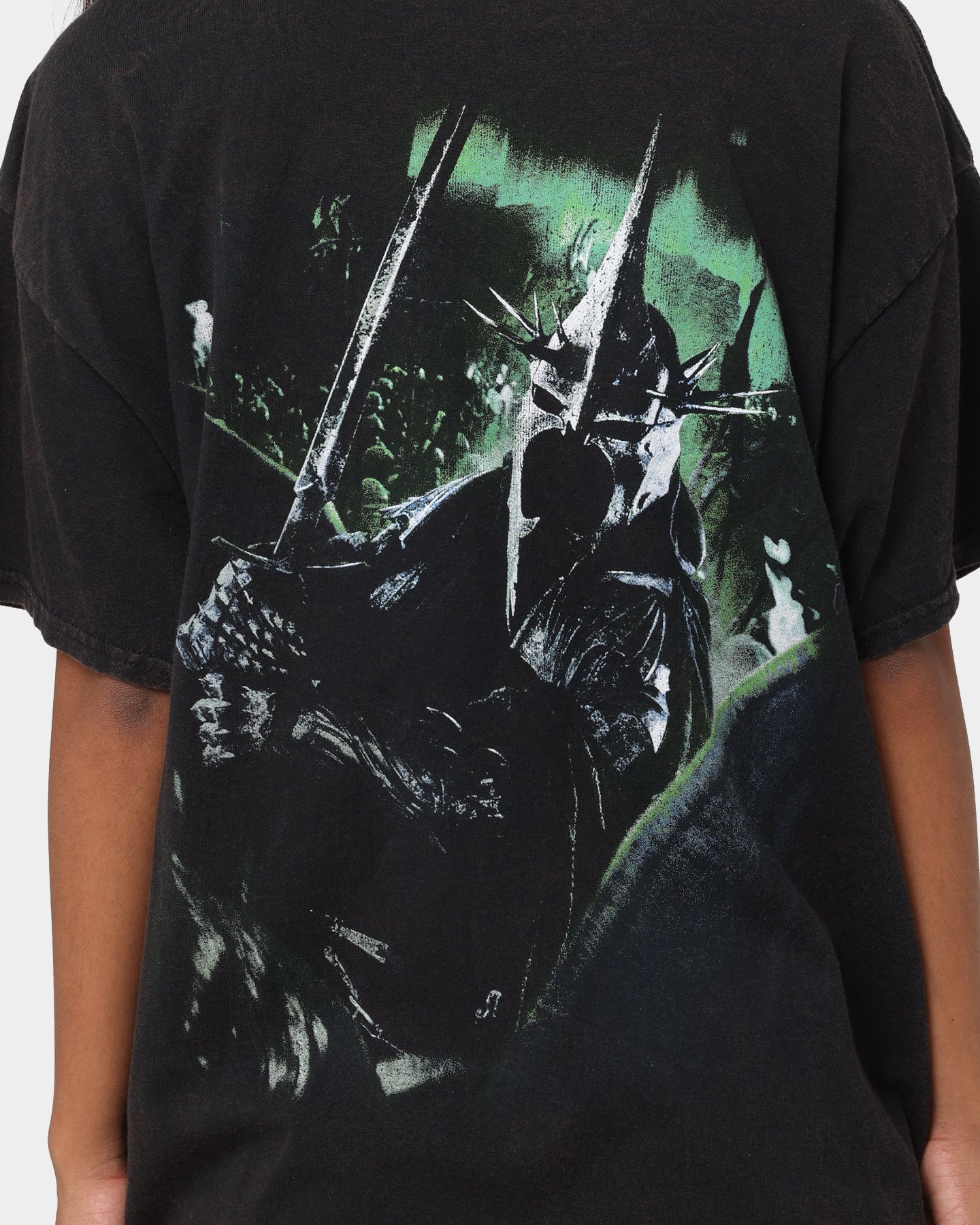 Vintage The Lord of the Rings Witch-king of Angmar T-Shirt - Washed Black | American Thrift | Fantasy Movie Merchandise | Perfect for Cosplay, Comic Con & LOTR Fans