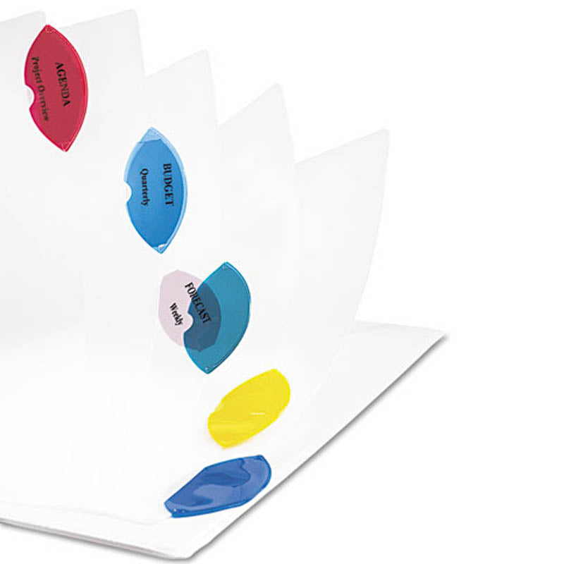 Colorful Style Edge Insertable Reference Dividers - 8 Tab Letter Size, Set of 5 - Perfect for Office Filing, School Binders & Document Organization