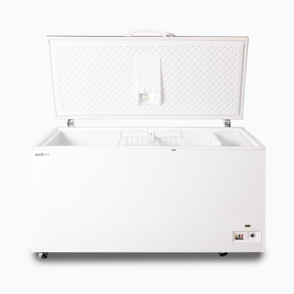 Bromic 492L Stainless Steel Chest Freezer - Flat Top Design, Commercial & Home Use for Restaurants, Grocery Stores & Bulk Food Storage