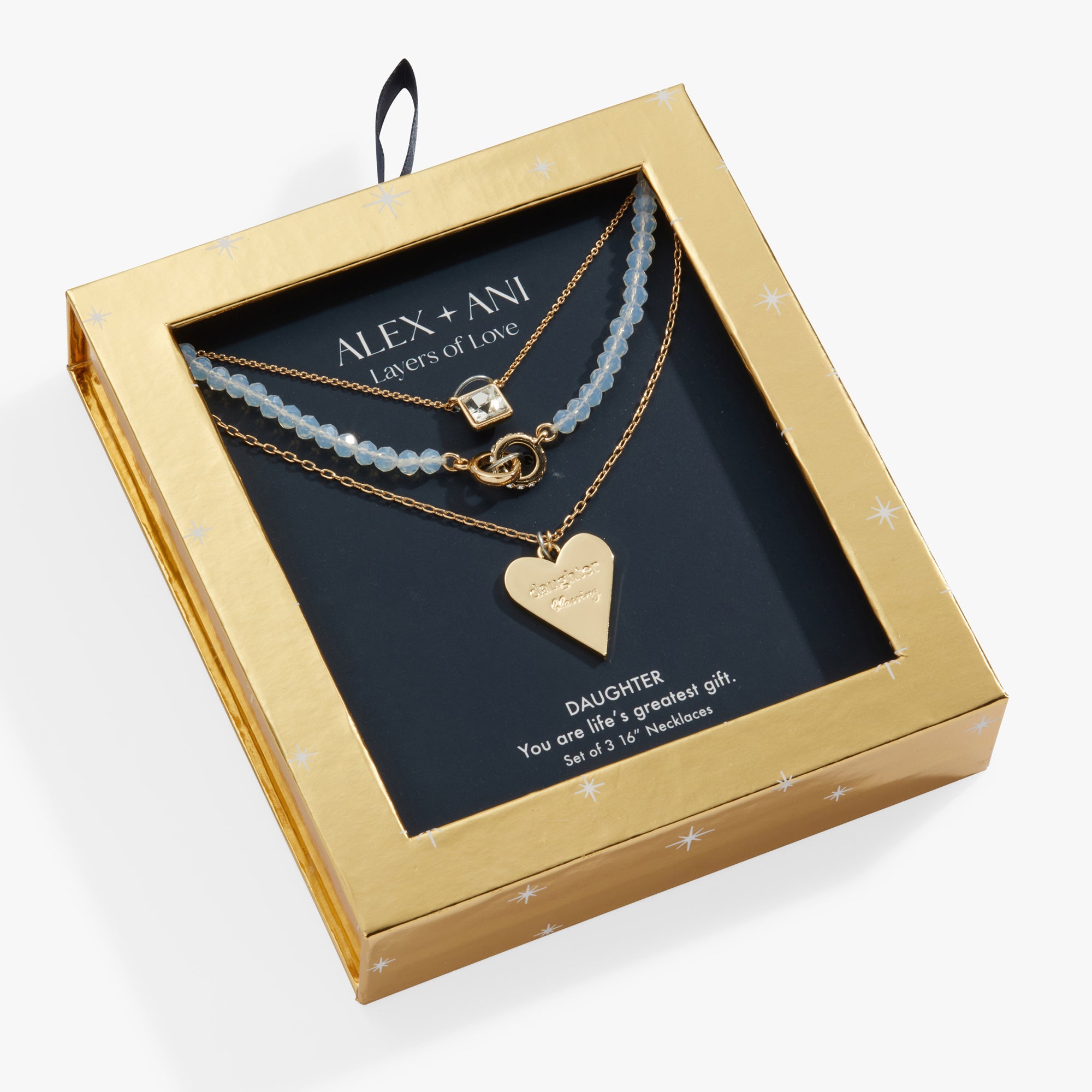 Layered Necklace Set for Daughter - Elegant & Stylish Jewelry Gift for Girls - Perfect for Birthdays, Graduations & Special Occasions