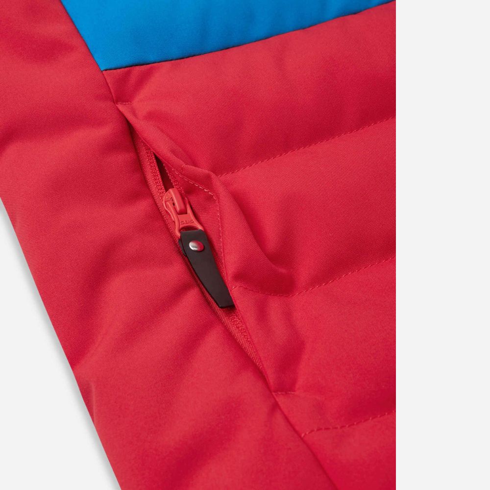 Reima Kuosku Boys Ski Jacket - Waterproof Winter Jacket for Kids, Tomato Red | Warm Snow Jacket for Skiing, Snowboarding & Outdoor Winter Activities