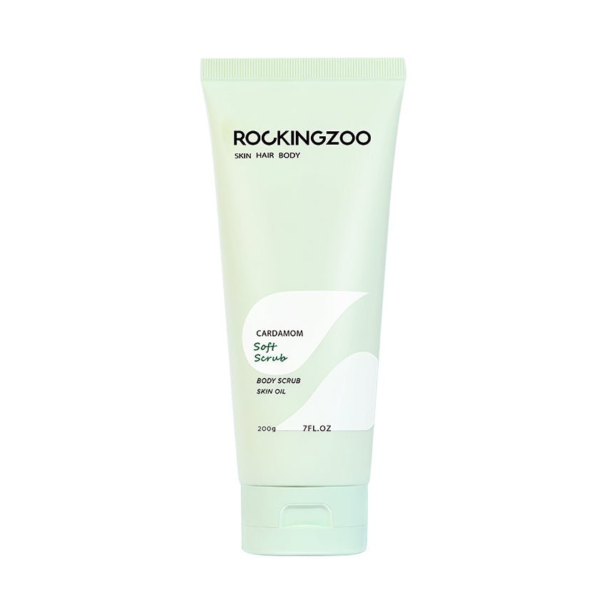 Organic Cardamom Body Scrub - Exfoliating & Moisturizing for Soft Smooth Skin - Spa Quality Natural Scrub for Face & Body - Perfect for Dry Skin Care & Self Care Routine