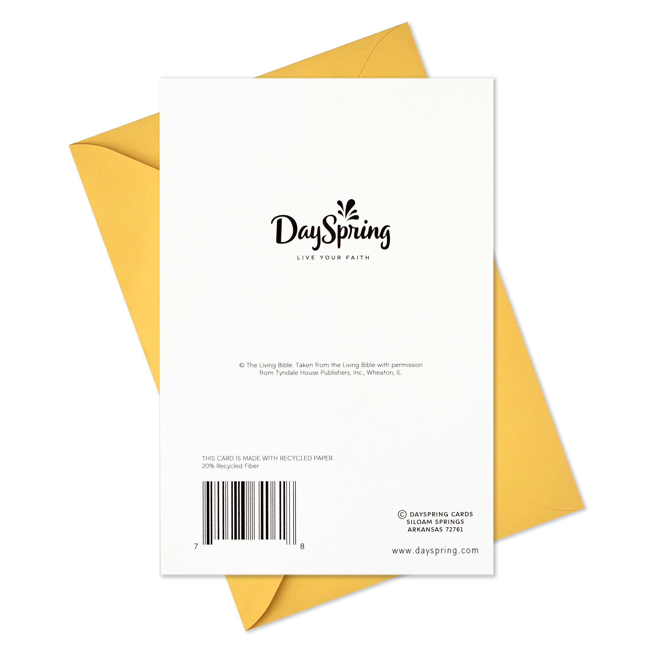Hallmark DaySpring Religious Birthday Card - Blessings On Your Birthday - Christian Greeting Card for Friends & Family - Perfect for Church Members, Bible Study Groups & Faith-Based Celebrations