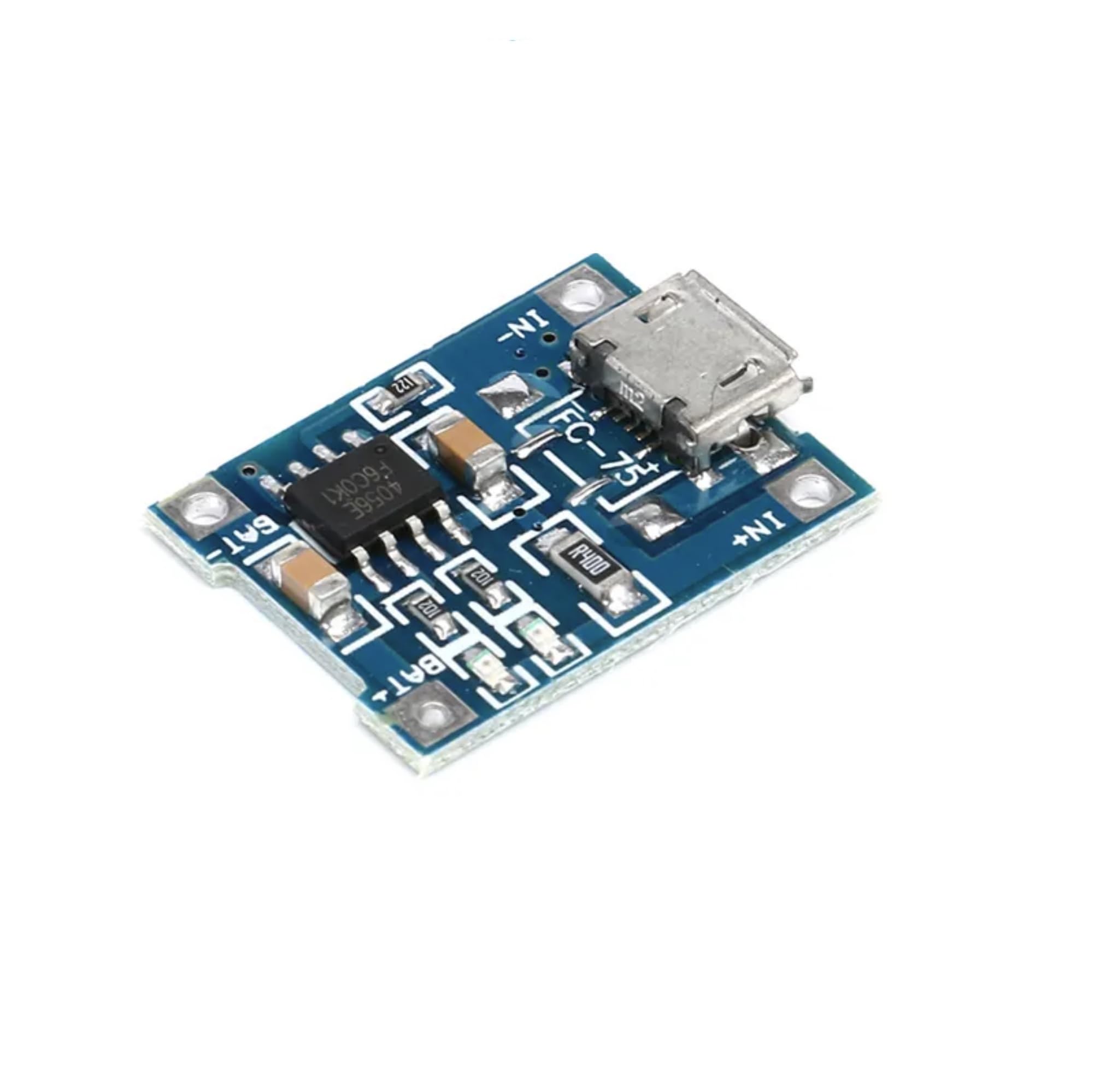 MERQC TP4056 5V 1A Micro USB Li-ion Battery Charger Module with LED Indicator - Perfect for DIY Electronics, Arduino Projects & Portable Device Charging