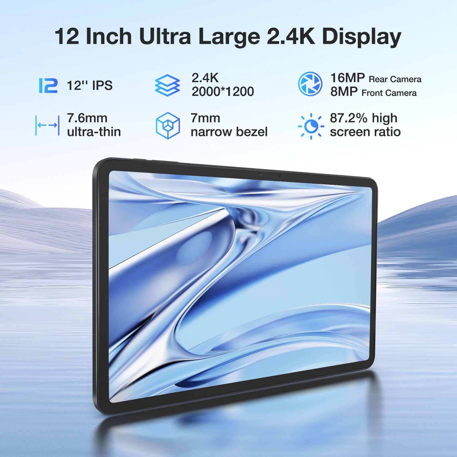 DOOGEE T20 Ultra Tablet 10.1 Inch 8GB RAM 256GB ROM Android 12 - Perfect for Work, Study, and Entertainment