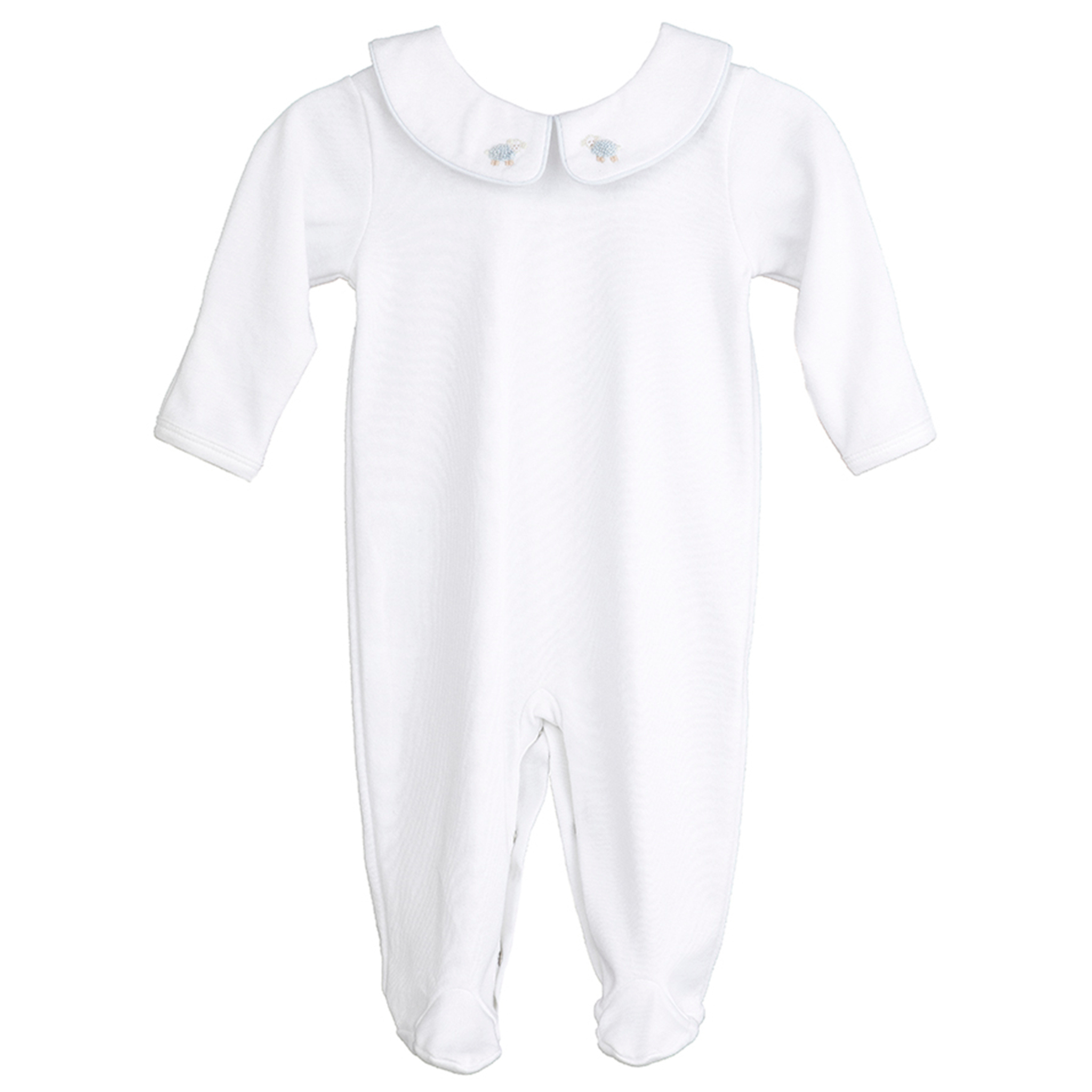 Baby Little Bo Peep Cotton Knit Footie Pajamas - Soft & Cozy Infant Sleepwear for Boys & Girls - Perfect for Nursery, Bedtime & Photoshoots