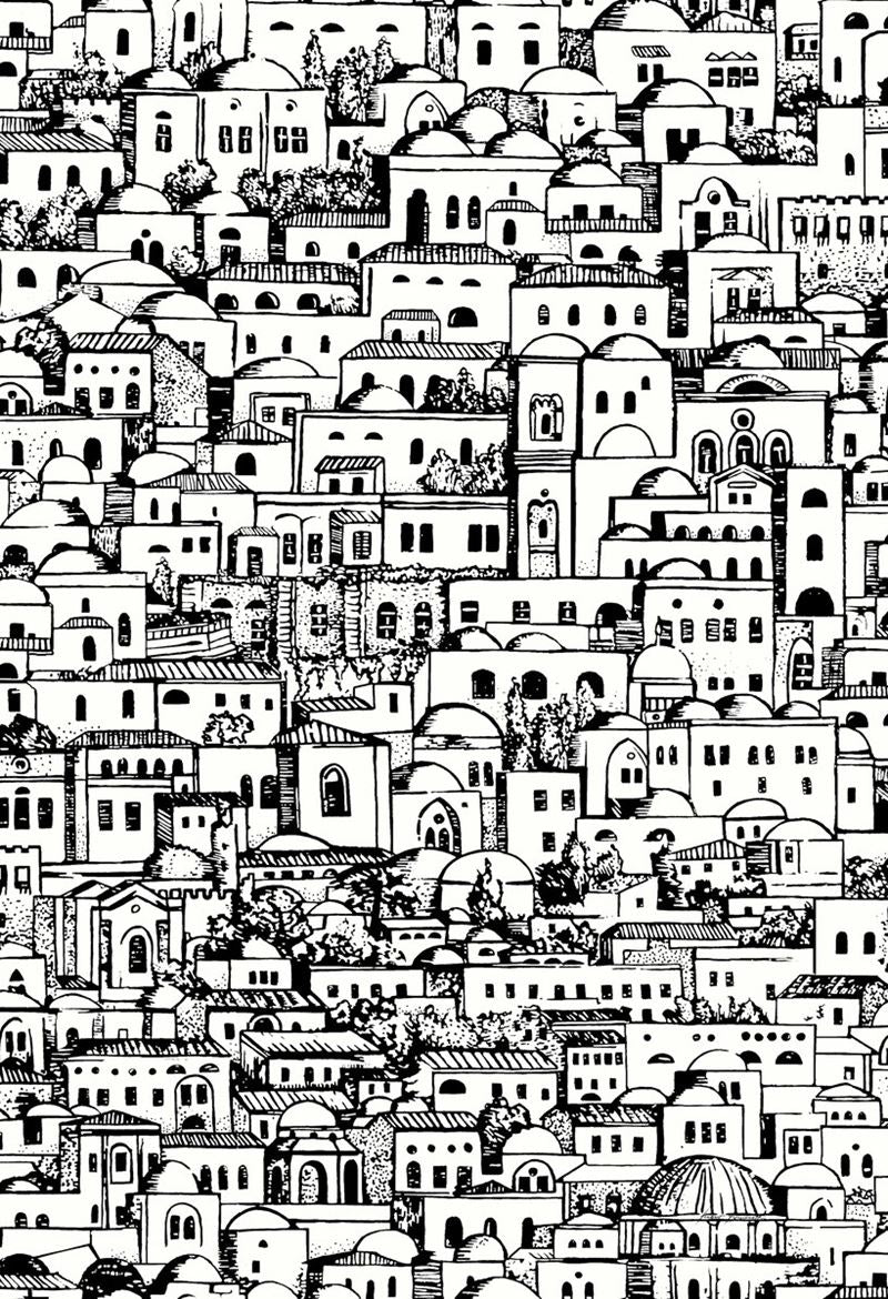 Cole & Son Mediterranea Neutral Wallpaper - Premium Peel & Stick Wallpaper for Living Room, Bedroom, or Office Decor