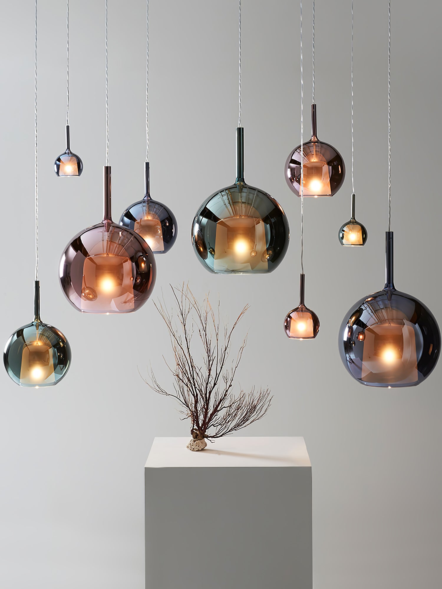 Modern Glo Pendant Light - Elegant Hanging Fixture for Kitchen Island, Dining Room & Bedroom - Dimmable LED Chandelier with Adjustable Height - Perfect for Home Decor & Interior Lighting