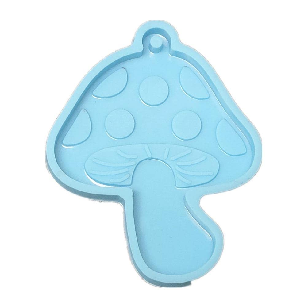 UV Epoxy Resin Mushroom Keychain Mold - DIY Silicone Pendant Molds for Handmade Jewelry, Crafts & Decorations - Perfect for Resin Casting, DIY Projects & Unique Gifts