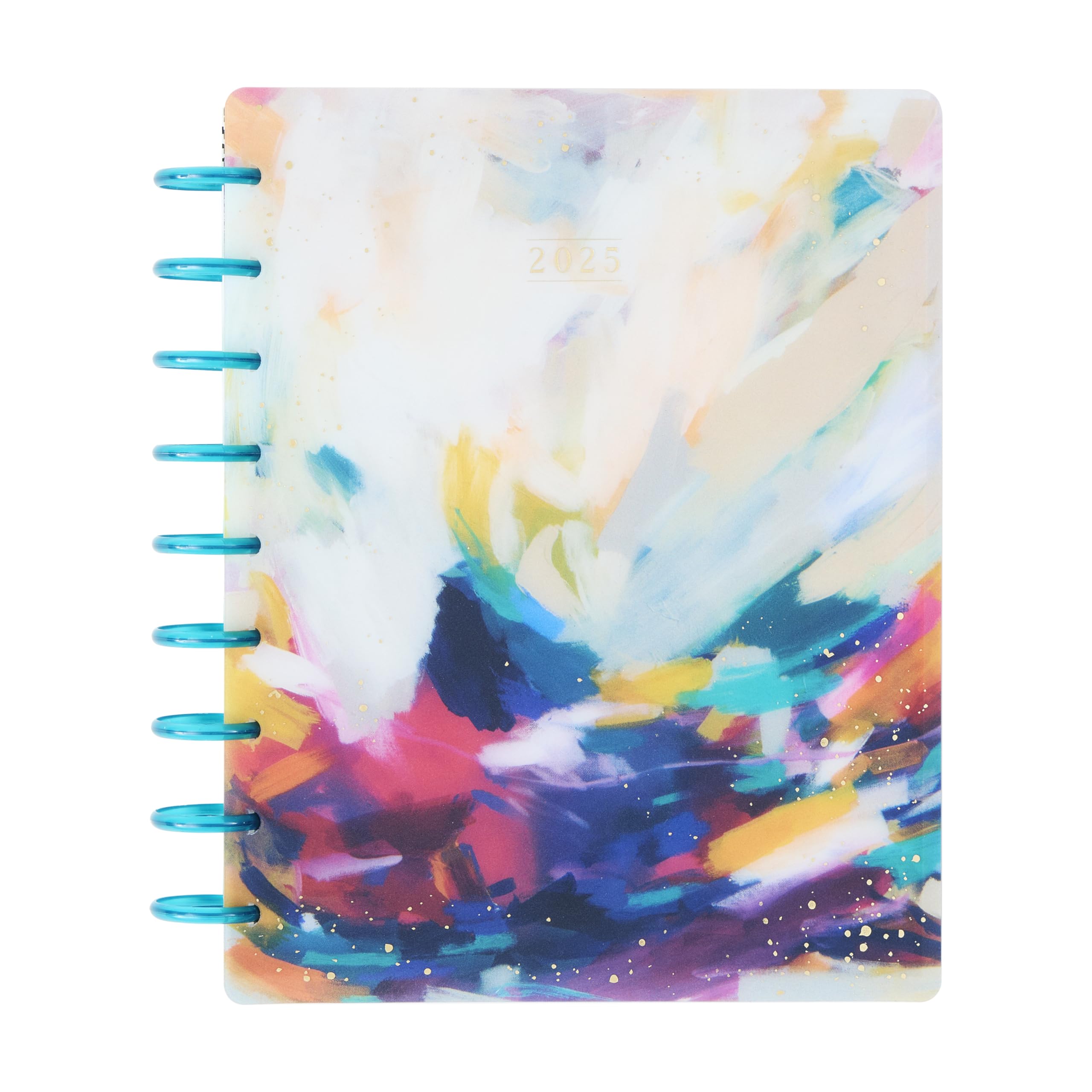 Happy Planner Disc-Bound 12-Month Planner 2025 - Daily Weekly Monthly Organizer, Classic Size 7