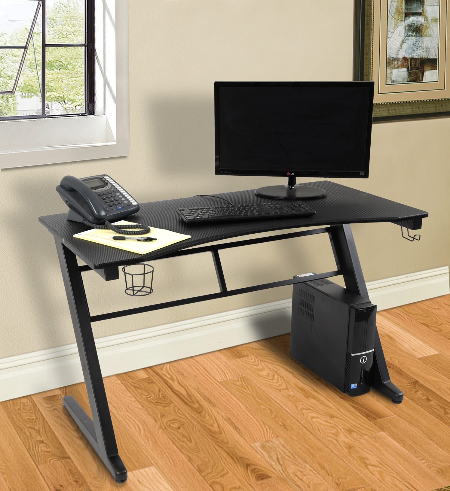 Tactical Carbon Fiber Top Gaming Desk 60