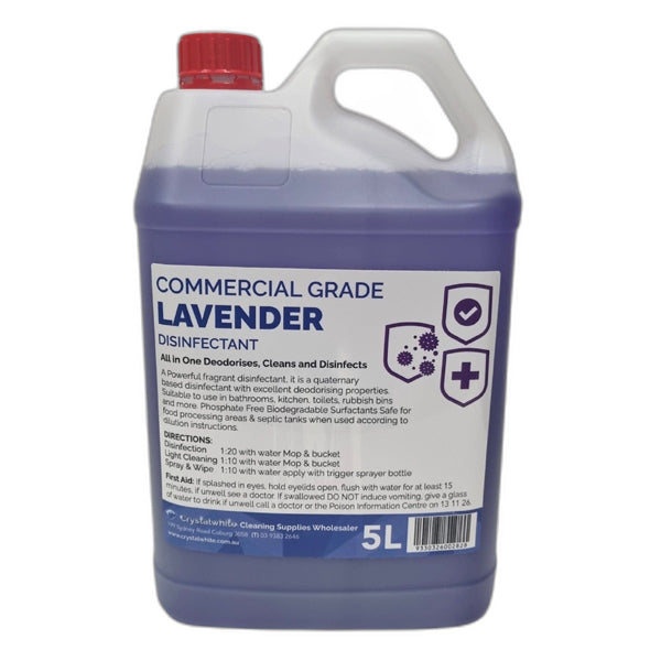 Crystalwhite Lavender Commercial Grade Disinfectant Spray | EPA Approved | Kills 99.9% Germs | for Hospitals, Schools & Offices
