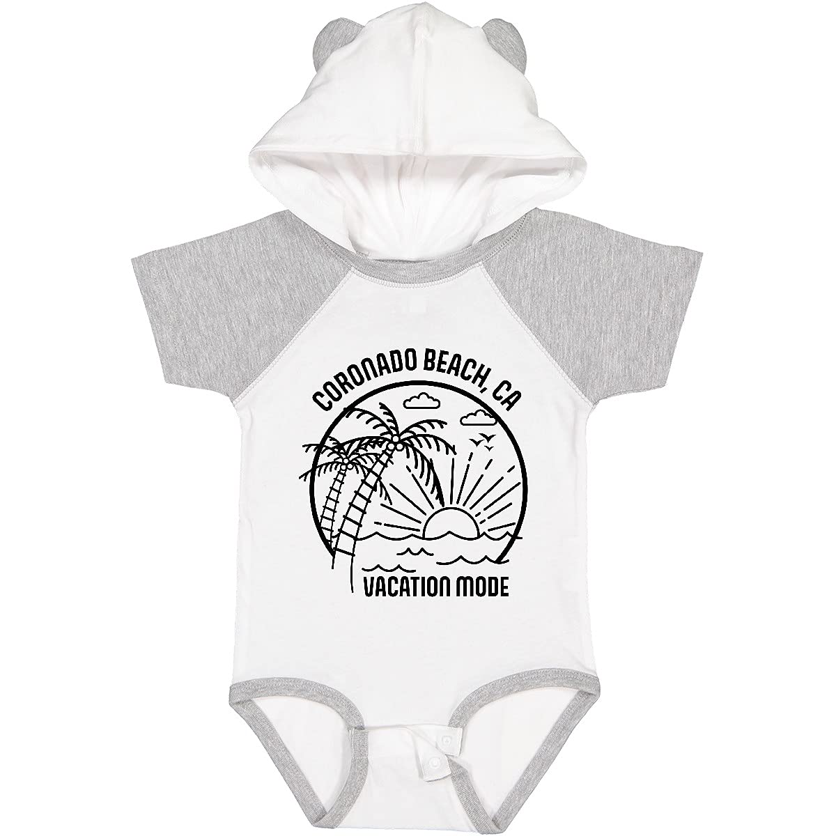 Inktastic Summer Vacation Mode Coronado Beach California Baby Bodysuit - Cute Infant Onesie for Beach Trips & Family Vacations - Perfect Gift for Newborns & Toddlers