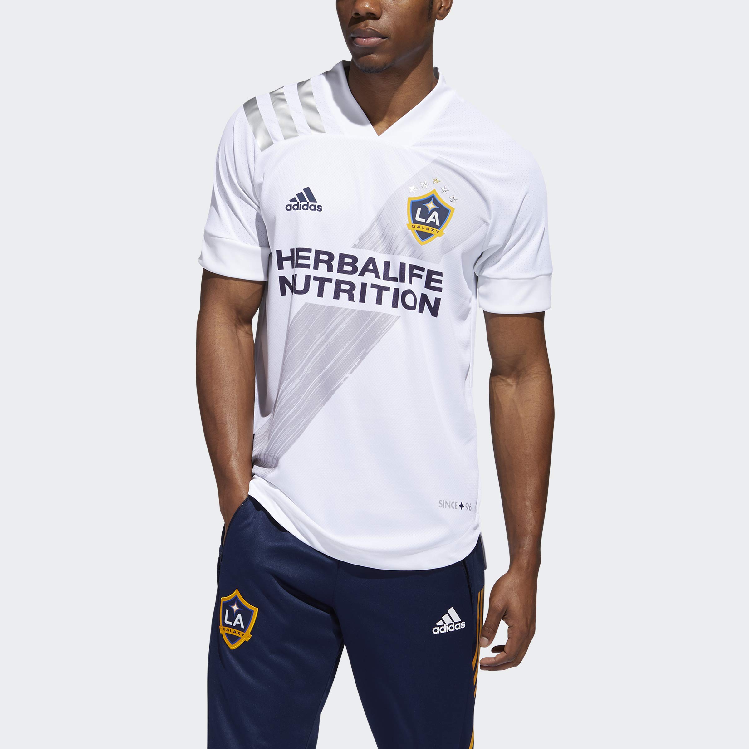 adidas LA Galaxy Home Authentic Jersey Men's Soccer Shirt - White, Size Small - Official MLS Jersey for Fans & Players - Perfect for Game Day, Training & Casual Wear