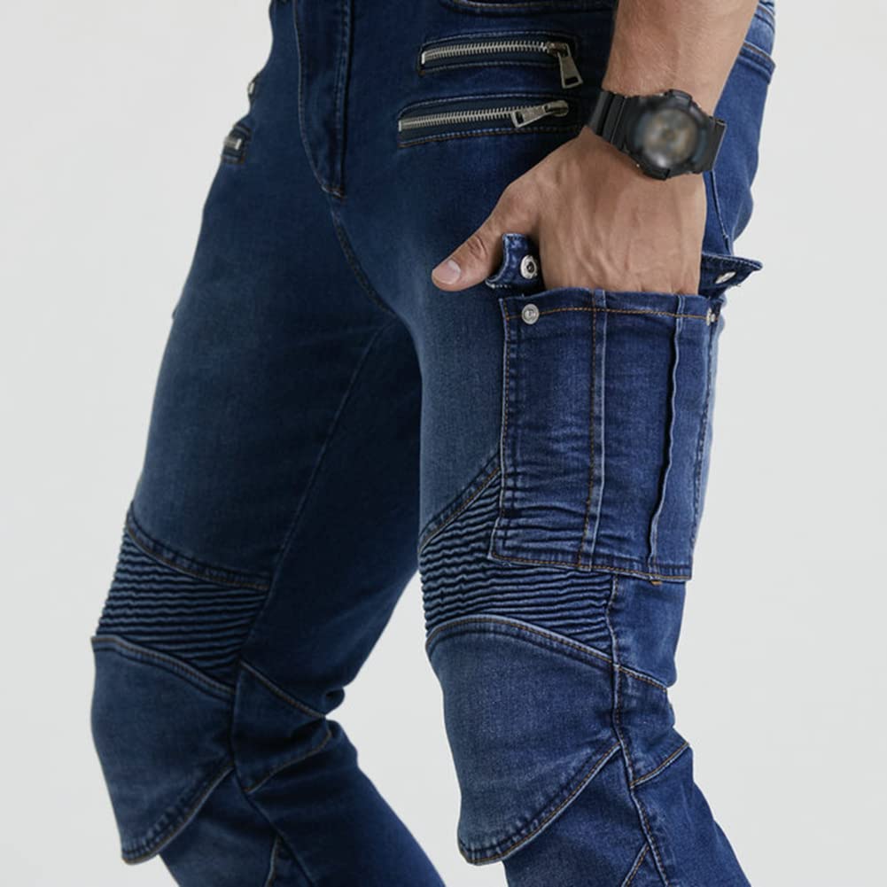 **Men's Motorcycle Pants – Stretch Motocross Racing Trousers for Comfort & Safety – Ideal for Off-Road Biking, Commuting & Adventure Riding**
