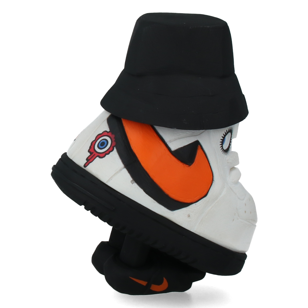 Mr. Shoe Shocwork x Nike x Michael Lau Collaboration Sneakers - White & Orange Limited Edition for Streetwear & Collectors