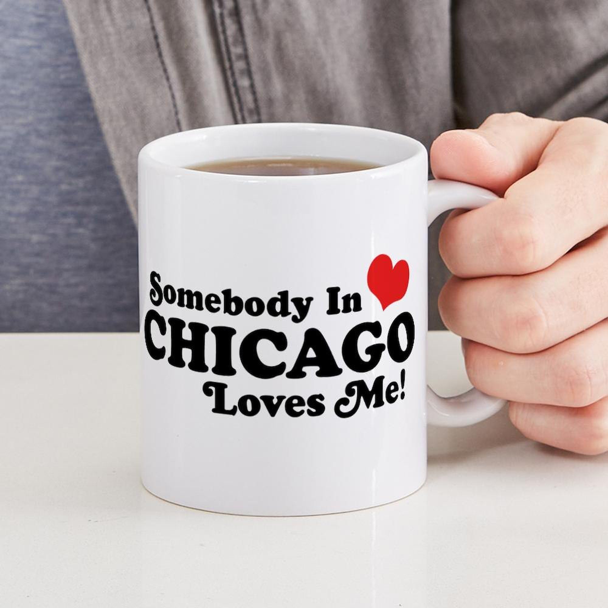 Chicago Themed 11 oz (325 ml) Ceramic Coffee Mug - Perfect for Home, Office & Gifts - Dishwasher & Microwave Safe