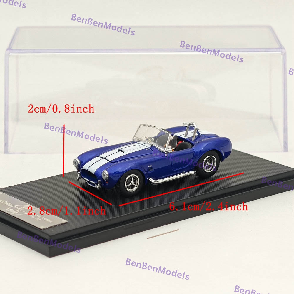 Fine Works Ford SHELBY COBRA 427S/C 1:64 Scale Diecast Model Car - Limited Edition Collectible for Display, Racing Enthusiasts & Car Lovers