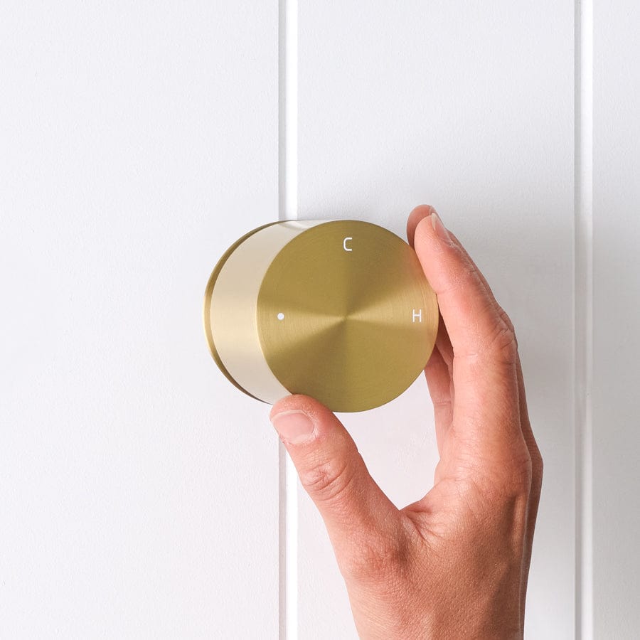 Round Wall Progressive Mixer in Brushed Brass - Perfect for Modern Bathroom & Kitchen Faucet Upgrades