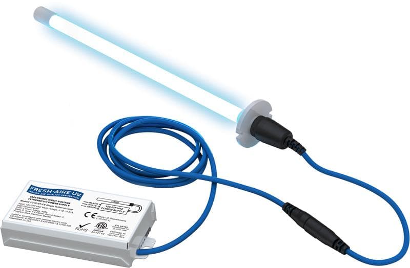 Fresh Aire Blue Tube TUV BTST UV Light Air Purifier - Eliminates Germs, Mold & Odors - Ideal for Home, Office & HVAC Systems