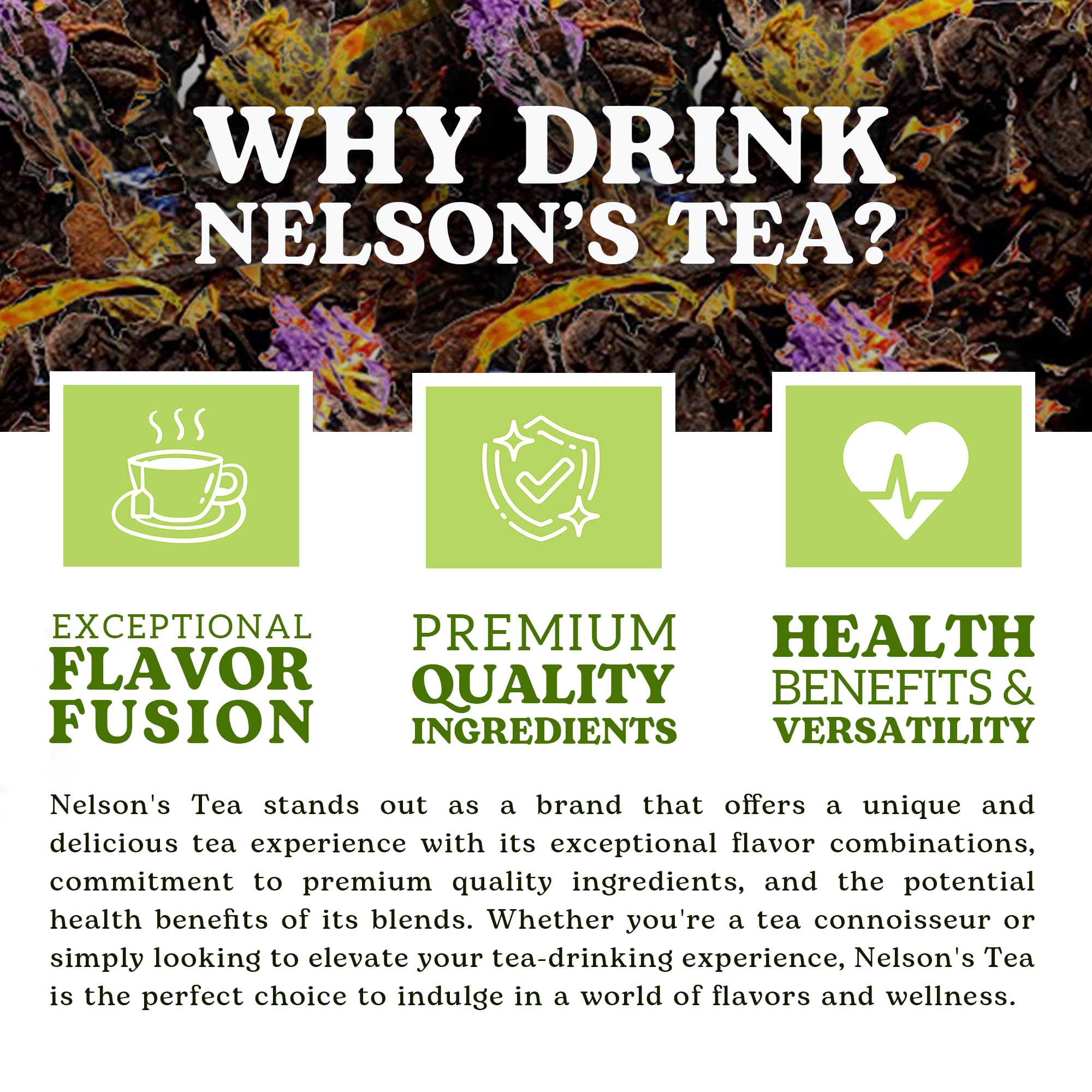 Nelson's Premium Mango Passionfruit Black Loose Leaf Tea - 4oz | Exotic Blend with Dried Mango, Cornflowers & Marigold Petals | Rich Flavor for Iced Tea, Afternoon Relaxation & Gift Giving