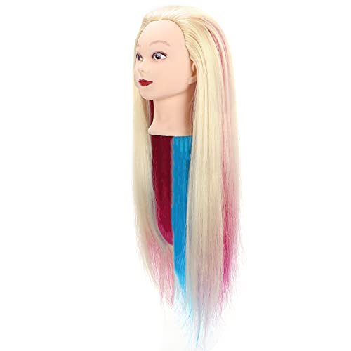 Professional Small Hairdresser Training Head - Durable Mannequin Head for Home Practice, Braiding & Salon Styling - Perfect for Self-Study, Cosmetology Students & Hair Stylists