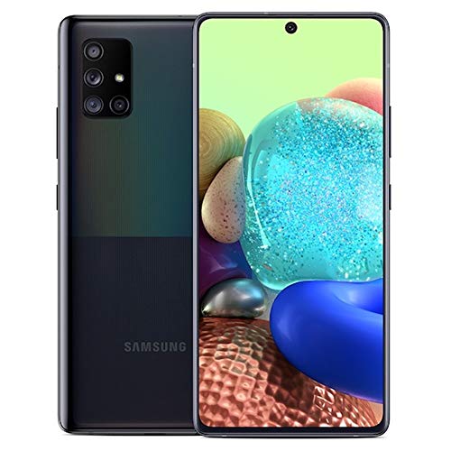 Samsung Galaxy A71 A716U 5G Smartphone - US Version 128GB 6GB RAM Prism Cube Black - Unlocked for T-Mobile Metro Mint Ultra - Perfect for Streaming Gaming & Business Use