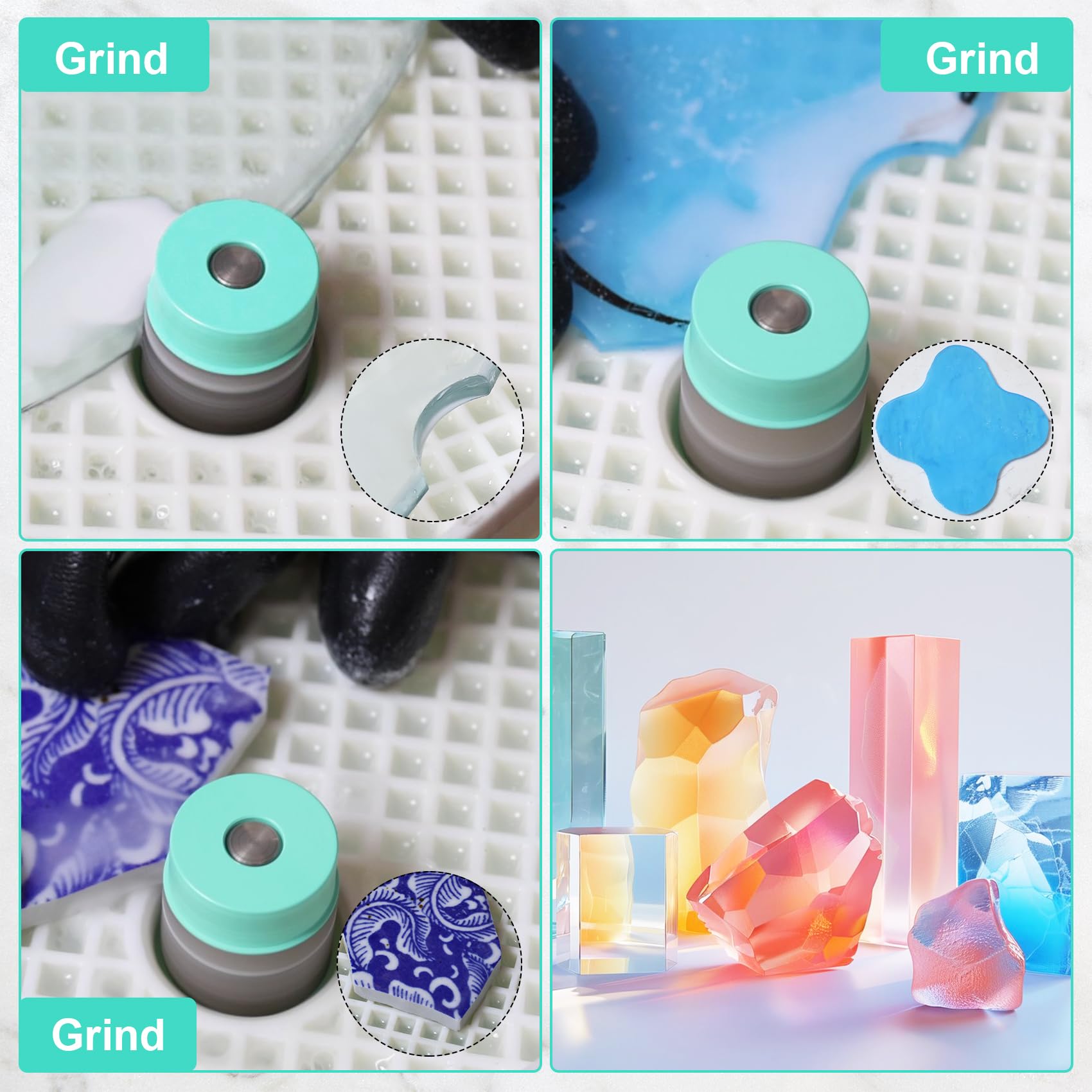 Diamond Grinder Bits for Stained Glass - 1 3/4