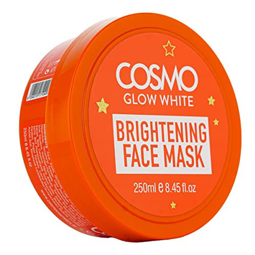Cosmo Glow Brightening Face Mask 250ml - Skin Brightening & Moisturizing for Men & Women - Perfect for Night Skincare Routine