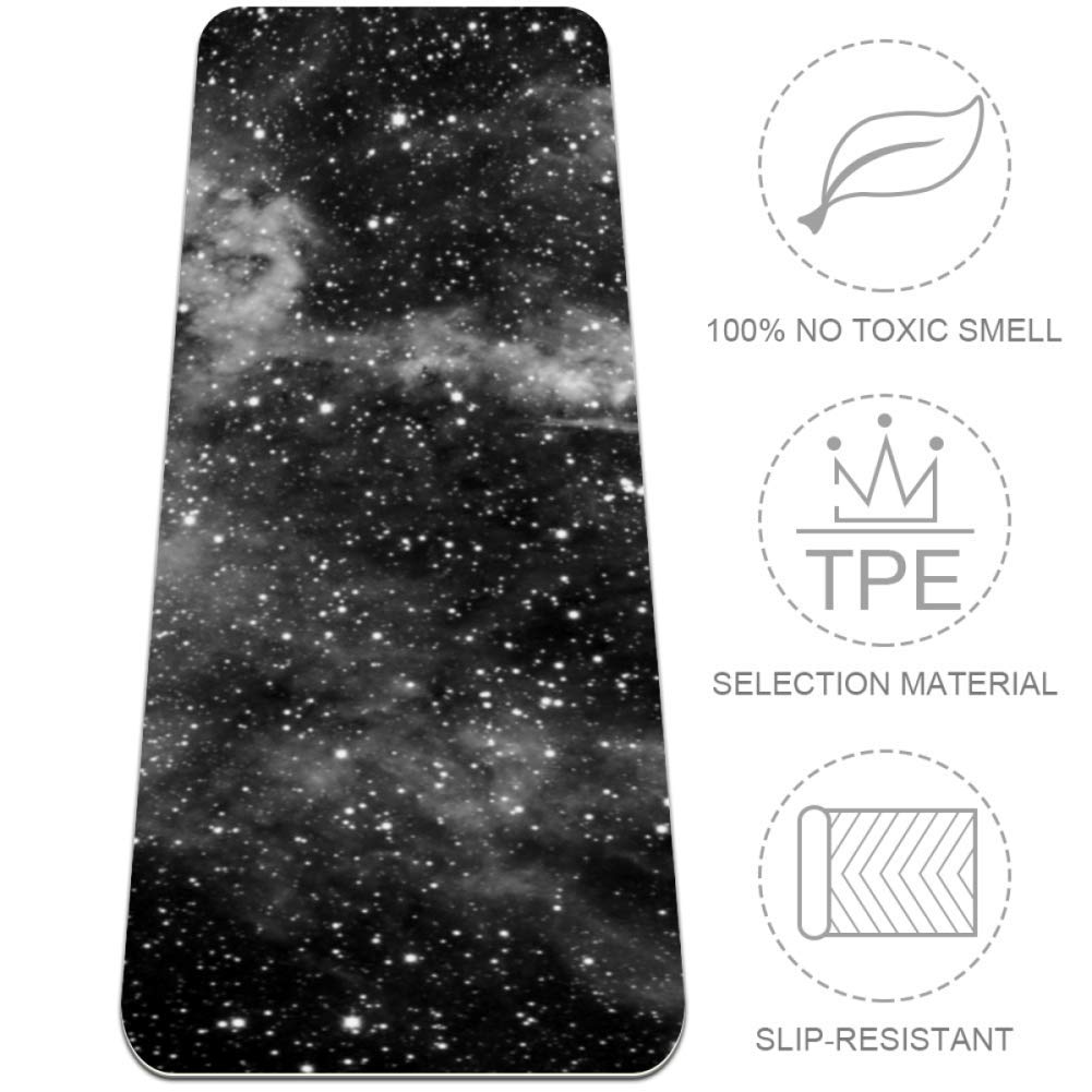 LORVIES Black Eco-Friendly Non-Slip Yoga Mat - Extra Thick 72