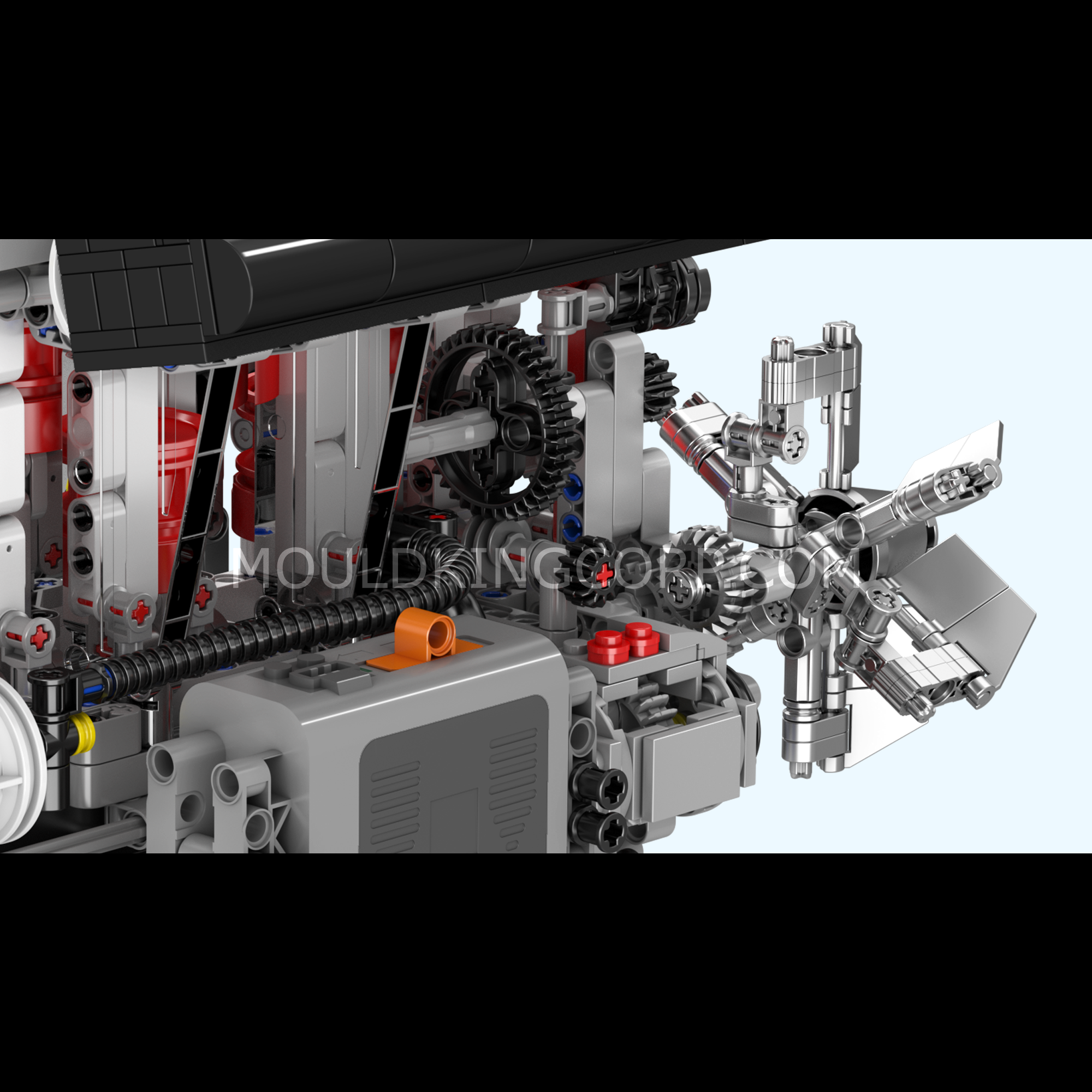 Mould King 10087 Motorized L4 Gasoline Engine Model Building Kit - 1787 Piece STEM Educational Toy for Adults & Teens | DIY Assembly Project for Engineering Enthusiasts, Home Display & Gift Idea