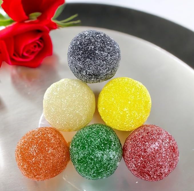 Authentic Old-Fashioned Large Gumdrops Candy - 1.5 lbs (24 oz) Bulk Gummy Candy - Classic Soft & Chewy Gum Drops for Baking, Party Favors, Holiday Treats & Gift Baskets