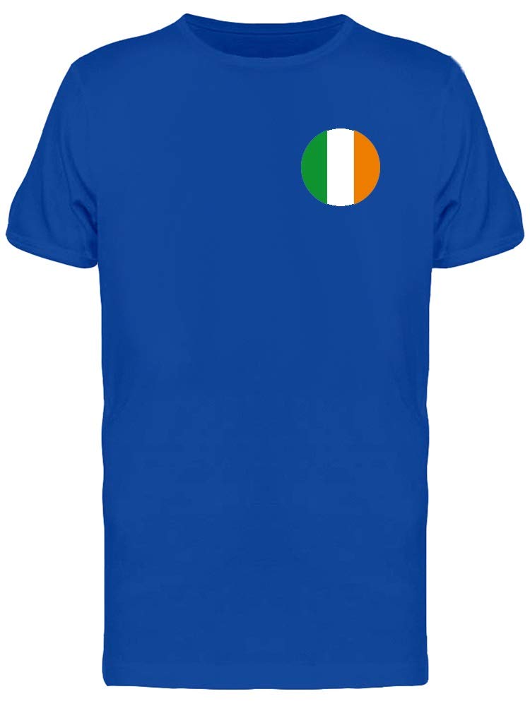 Ireland Small Flag T-Shirt for Men - Comfortable Cotton Tee for St. Patrick's Day, Irish Pride & Casual Wear