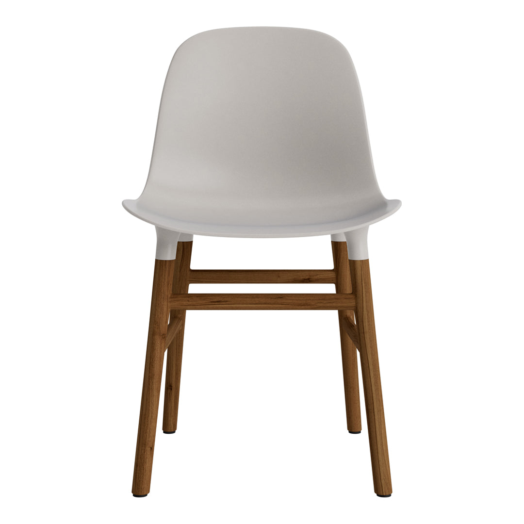 Modern Form Chair with Sturdy Wooden Legs - Perfect for Dining Room, Office, or Living Room Decor