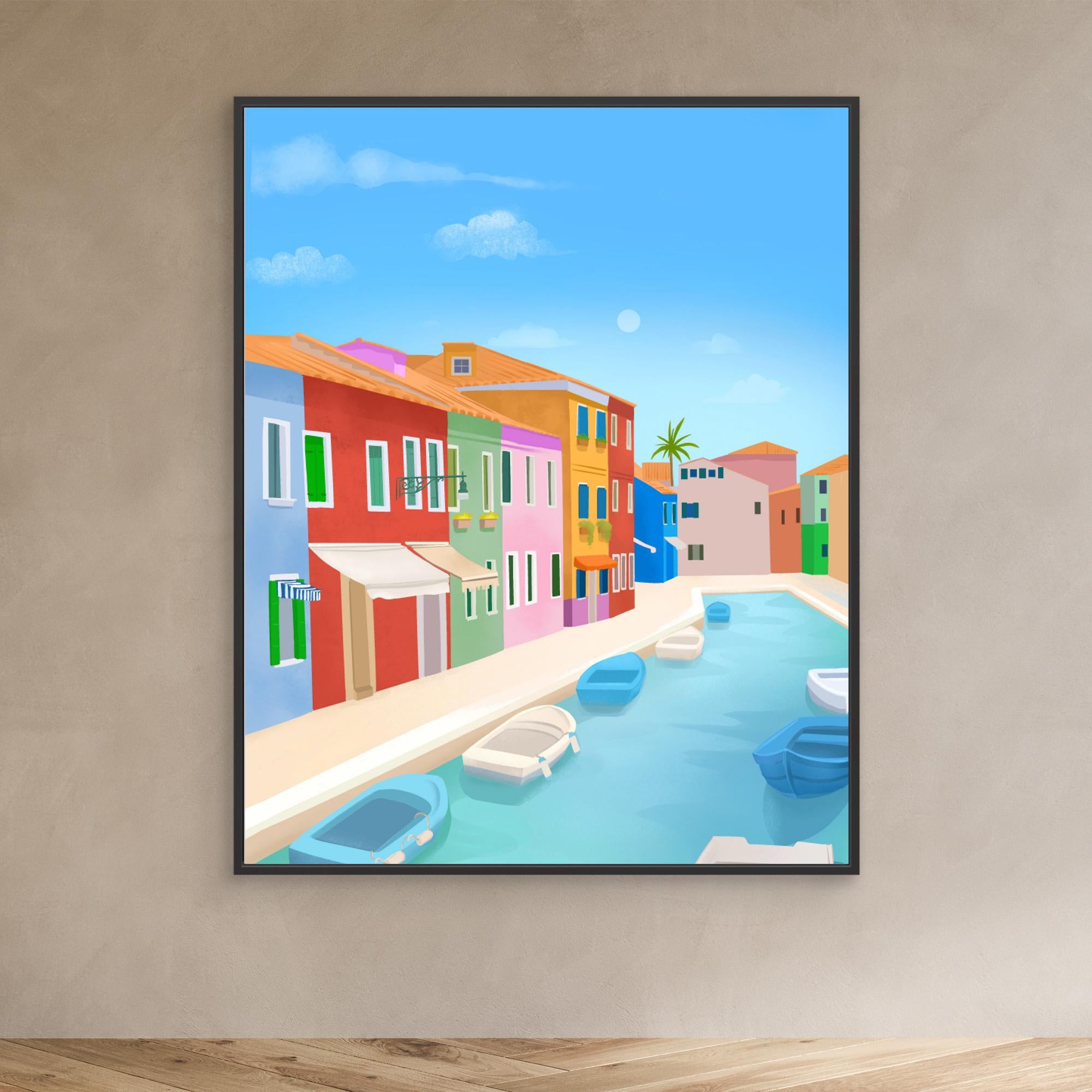 Murano Islands Canvas Print by Petra Lizde - Stunning Venice Artwork for Living Room, Bedroom & Office Decor