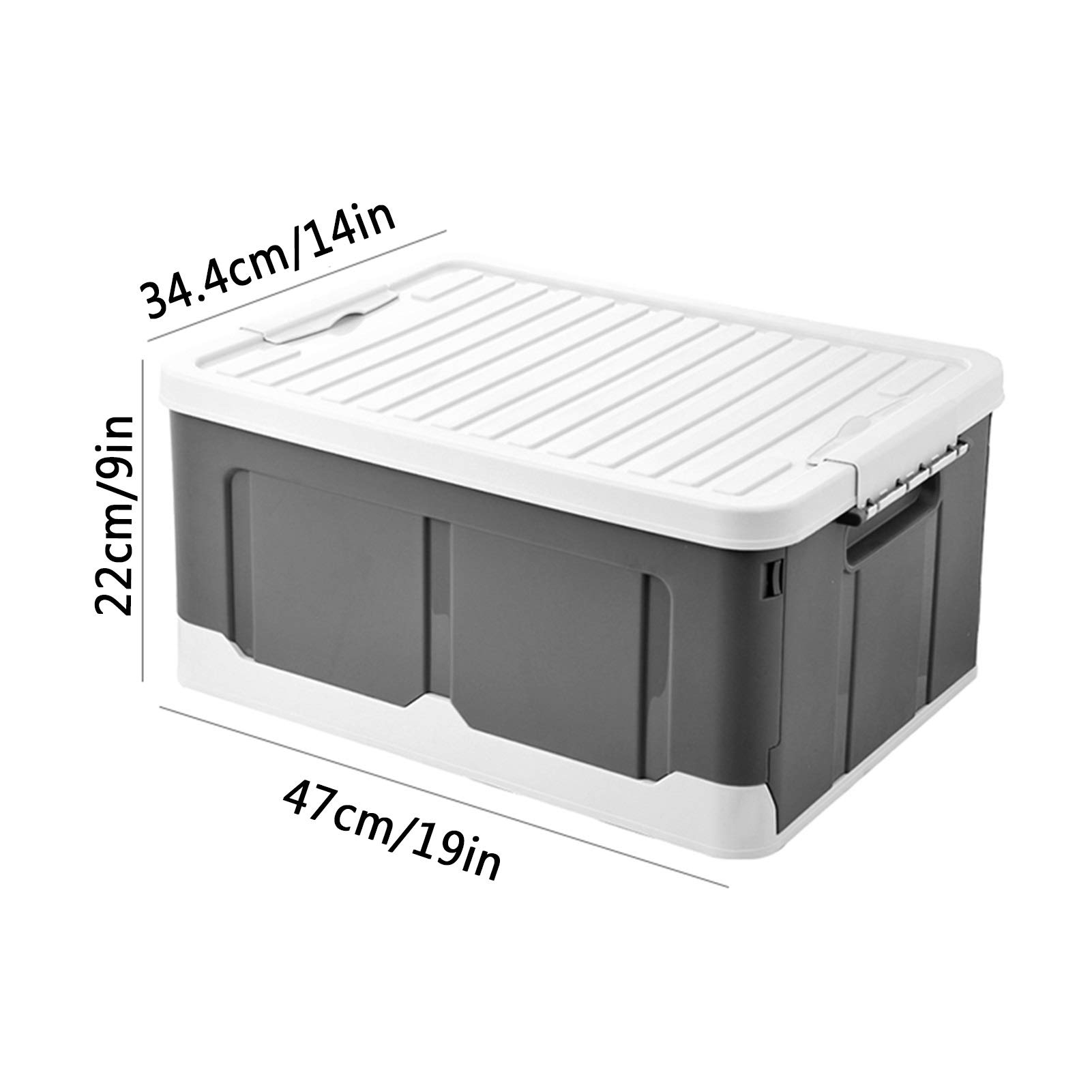 Foldable Storage Boxes for Books, Toys, Clothes & Snacks - 47 x 22 x 34.4cm Organizer Bins (Pack of 5) - Perfect for Dorm Rooms, Kids' Playrooms & Home Organization