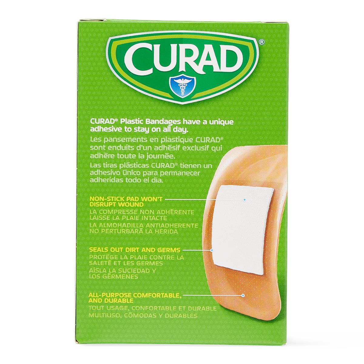 XL Plastic Adhesive Bandages 2 x 4 Inches - Box of 50 | Waterproof Wound Cover for First Aid, Sports Injuries & Everyday Cuts