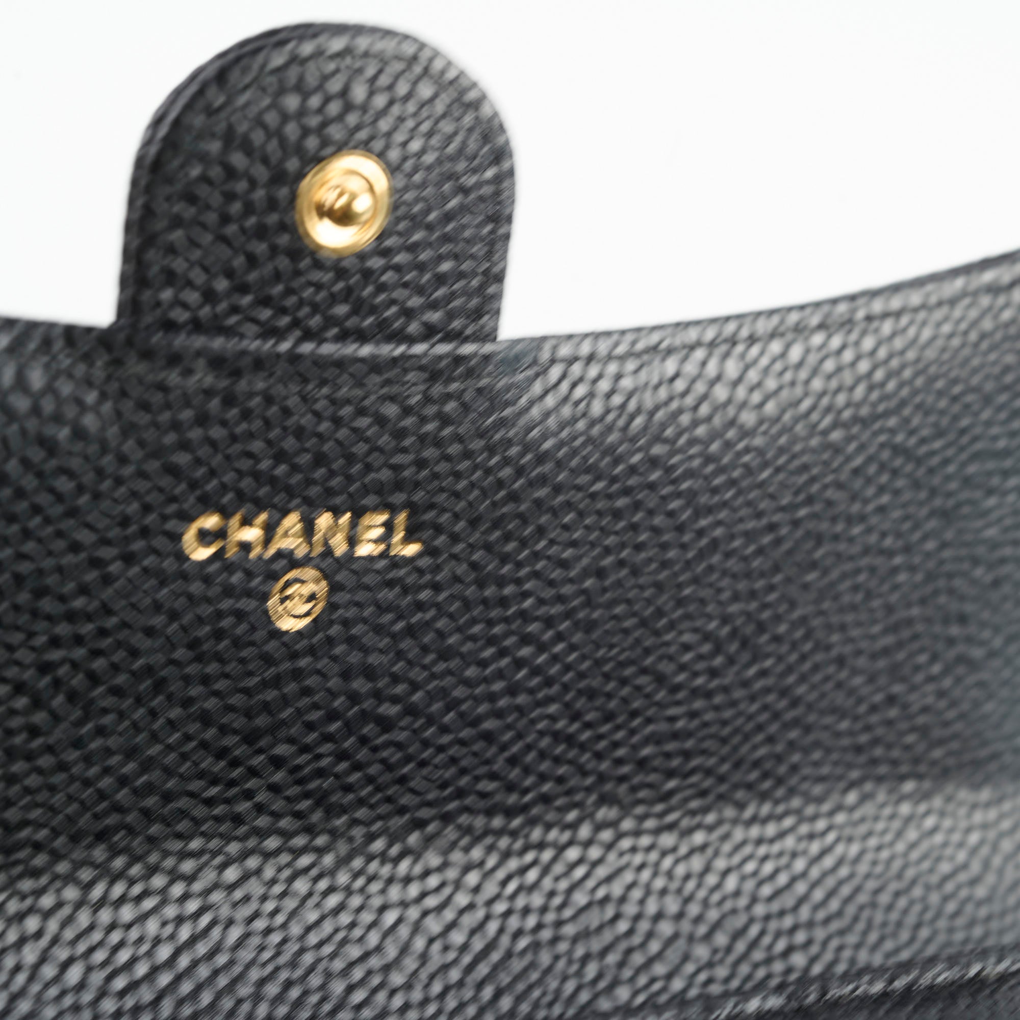 Chanel Caviar Leather Long Wallet for Women - Black Luxury Designer Clutch with Multiple Card Slots - Perfect for Everyday Use, Travel & Special Occasions