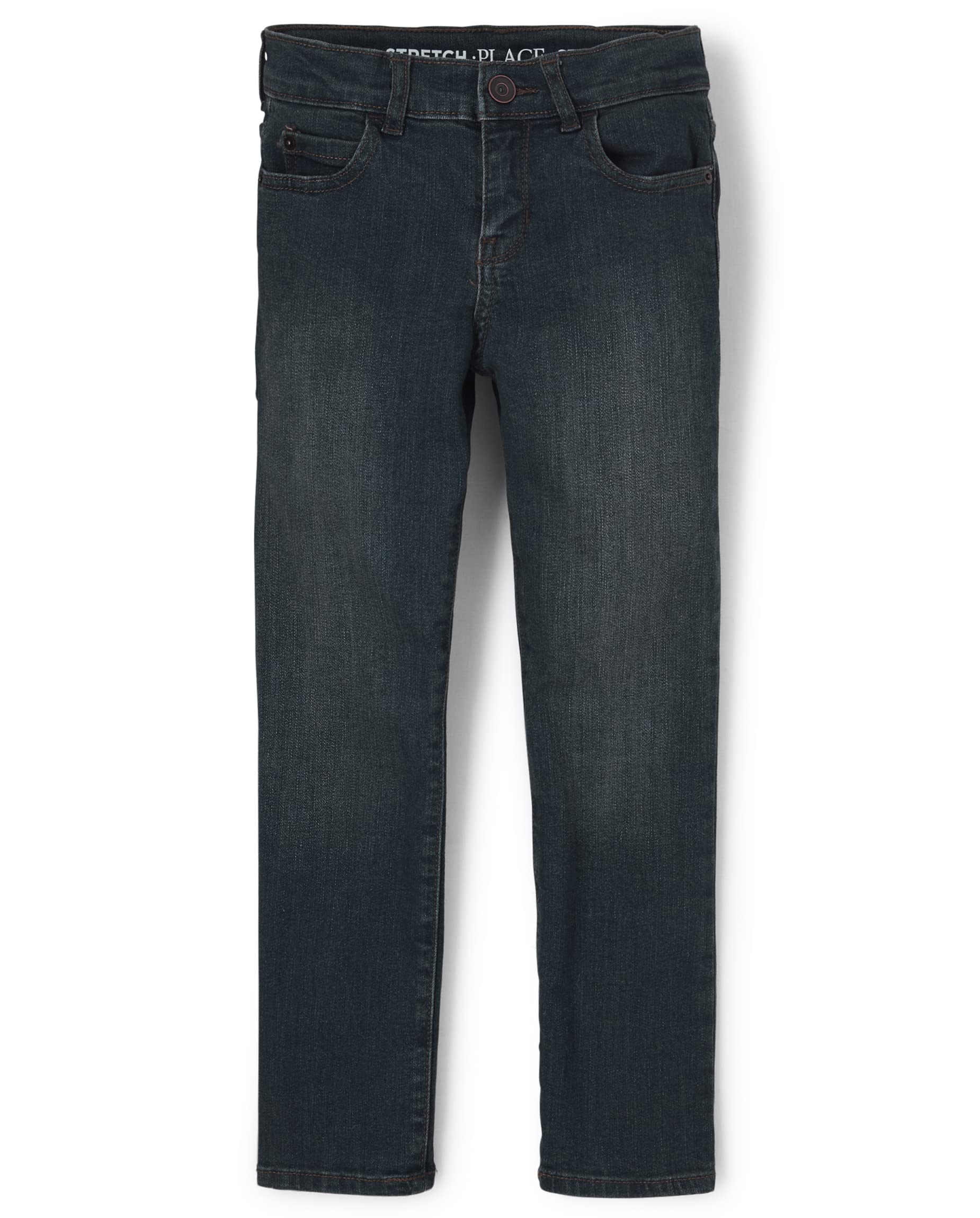 The Children's Place Boys' Stretch Straight Leg Jeans - Comfortable Denim Pants for Kids, School & Play | Machine Washable & Durable