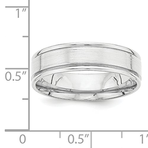14k White Gold Comfort Fit Wedding Band Ring for Men & Women